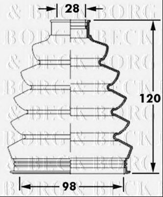 BORG & BECK bcb2394 -  Пыльник, приводной вал